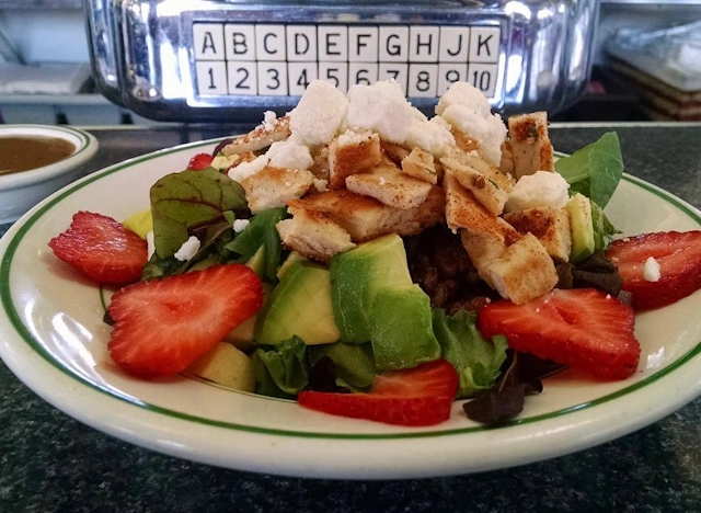 Sample dish at Woody's Diner in Huntington Beach