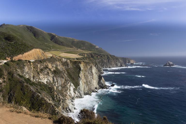The Big Sur coast in California
