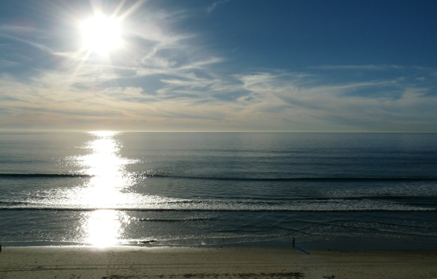 A beach in Carlsbad, California