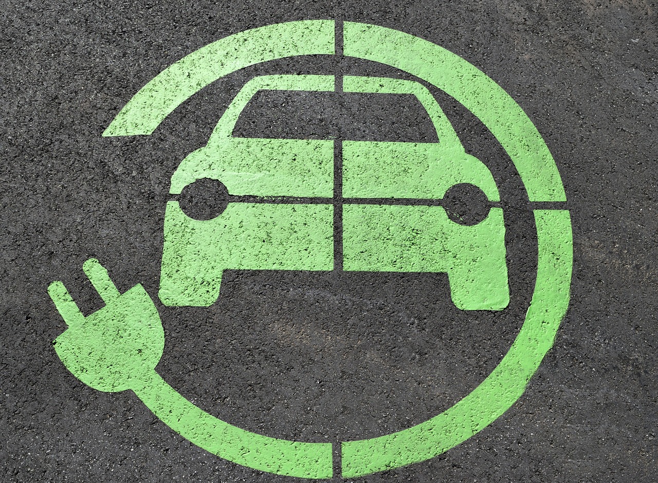 Sign for an electric vehicle charging station