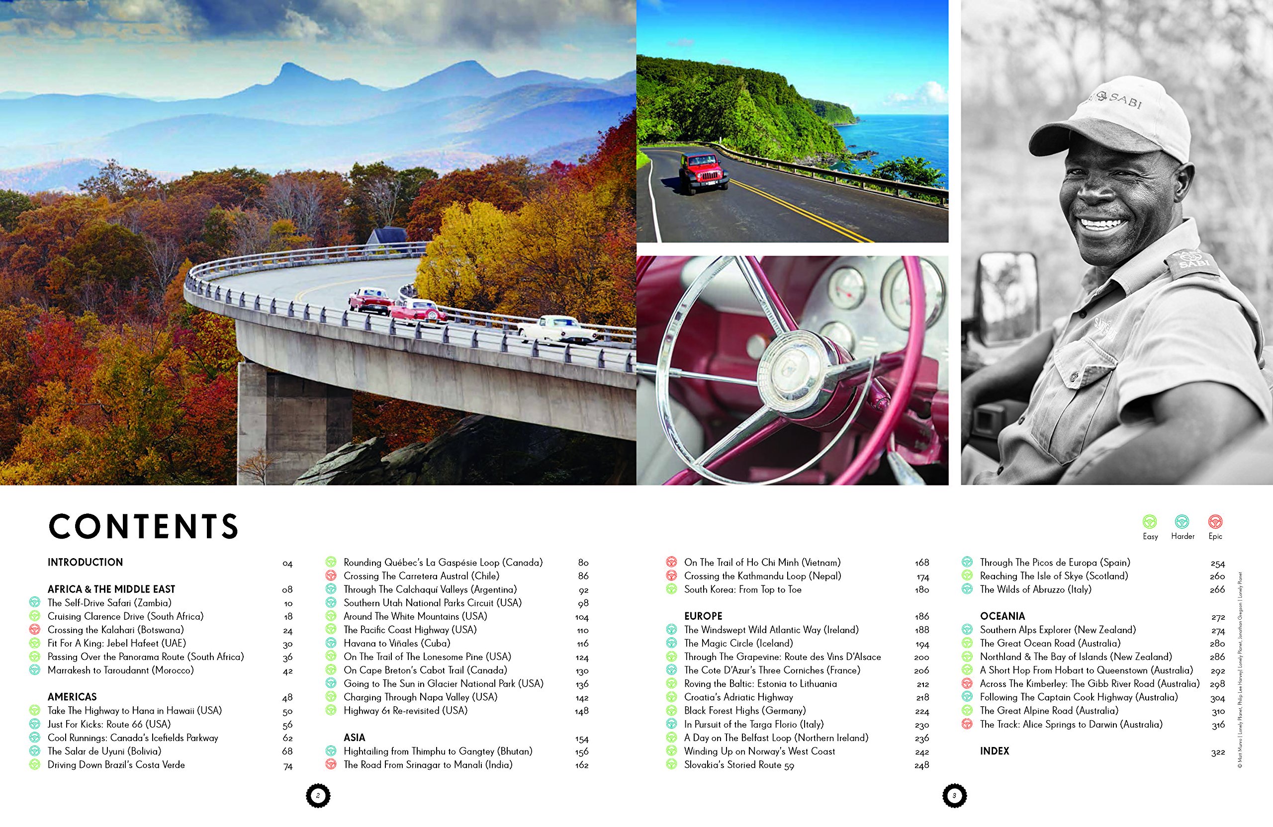 Epic Drives of the World Contents