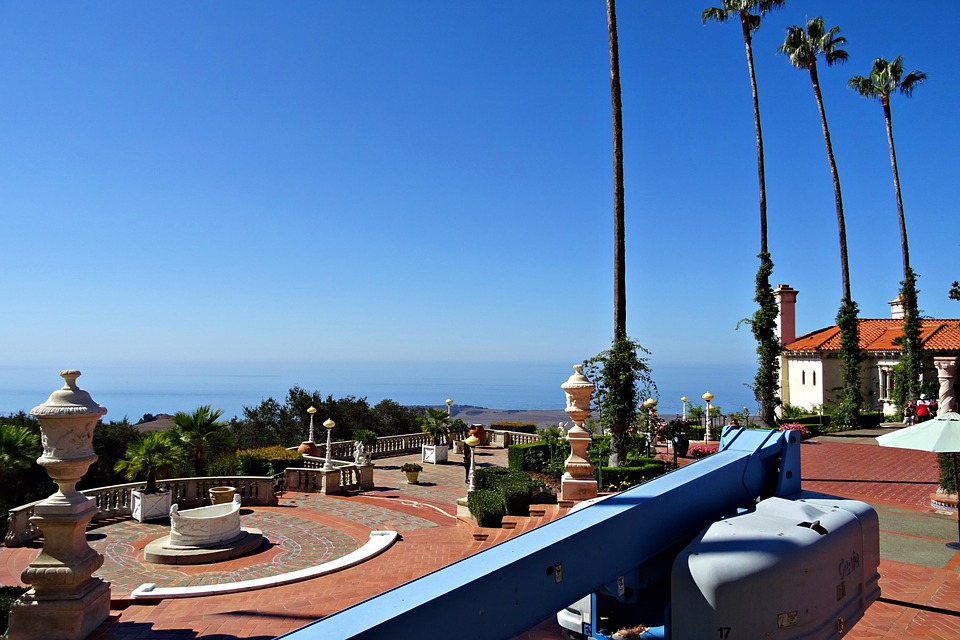 View of the Pacific Ocean from Hearst Castle