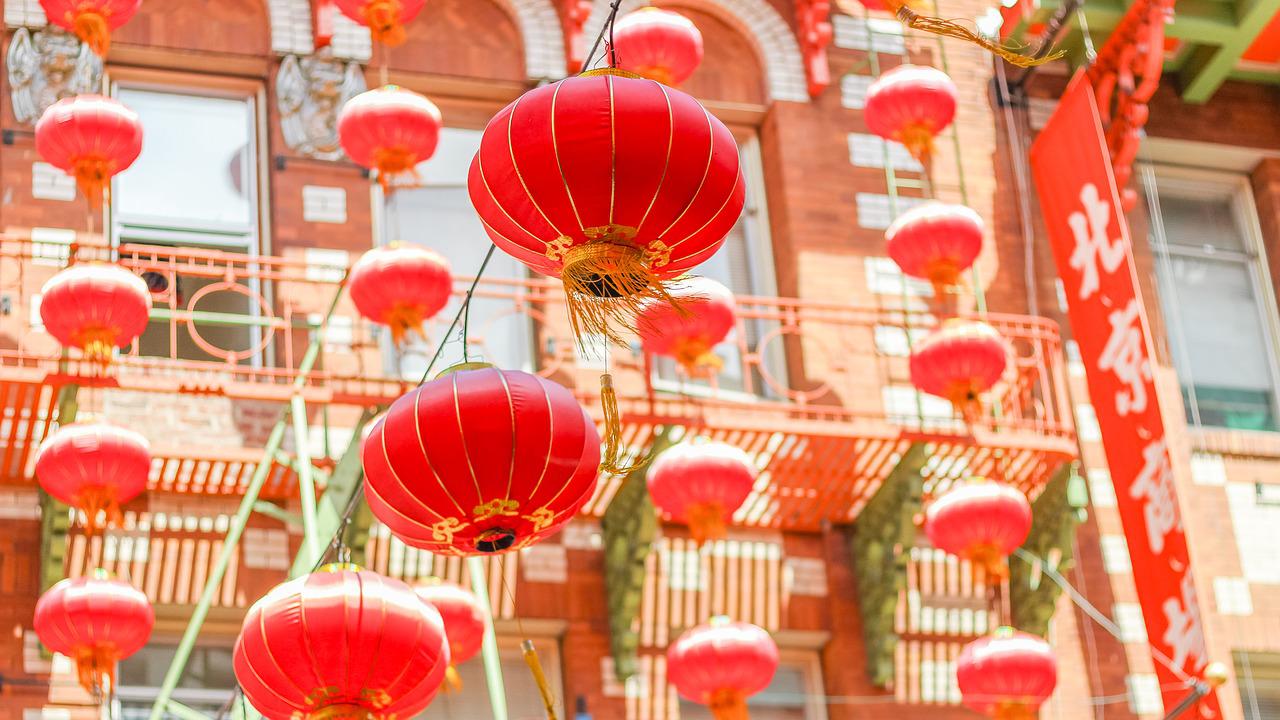 Red Paper Lanterns in San Francisco's Chinatown