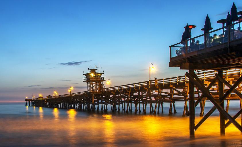 The pier at San Clemente in California