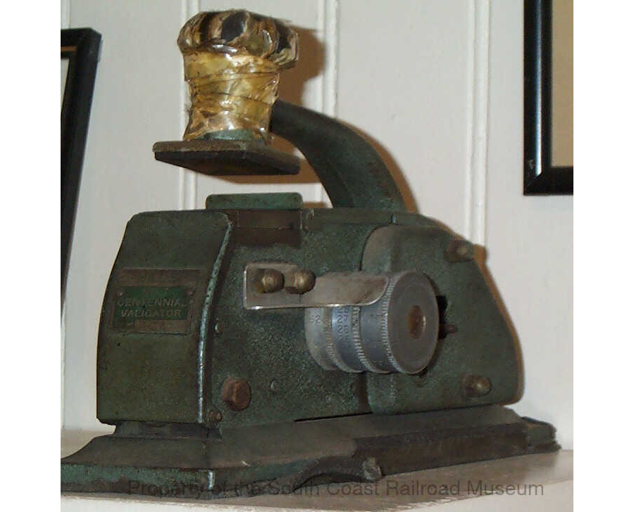 Old Ticket Validator at the South Coast Railroad Museum