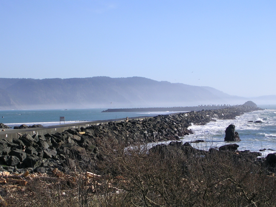 Harbor Wall in Crescent City, California