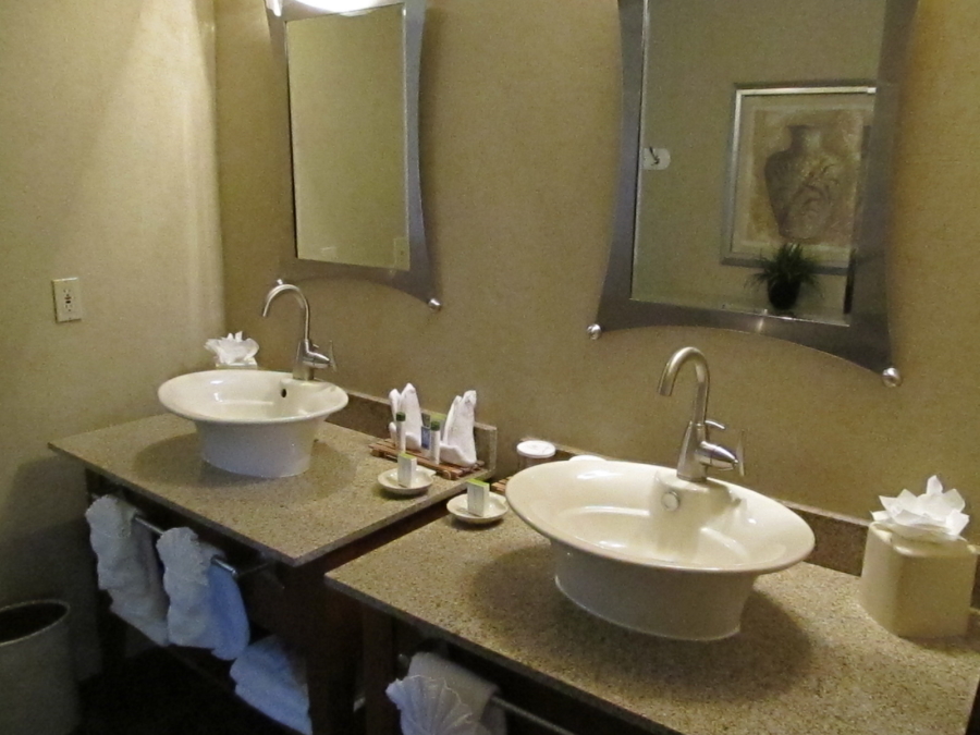Guest Bathroom in the Doubletree Suites by Hilton Dana Point Hotel