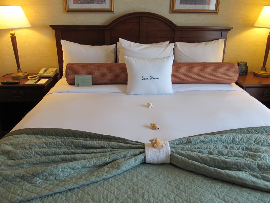 Guest Bedroom in the Doubletree Suites by Hilton Dana Point Hotel