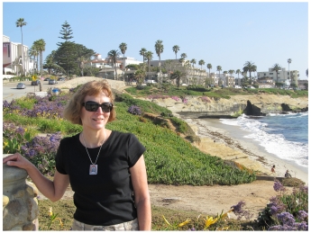 La Jolla in southern California is north of San Diego off the Pacific Coast Highway and has museums, restaurants, hotels, beaches, and the Birch Aquarium.