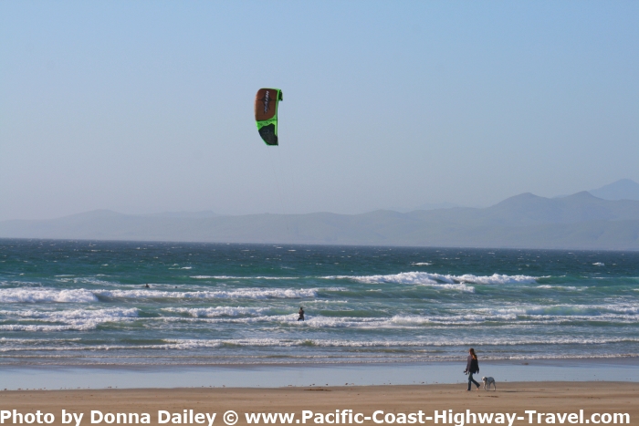 Kite Surfing on Morro Strand State Beach