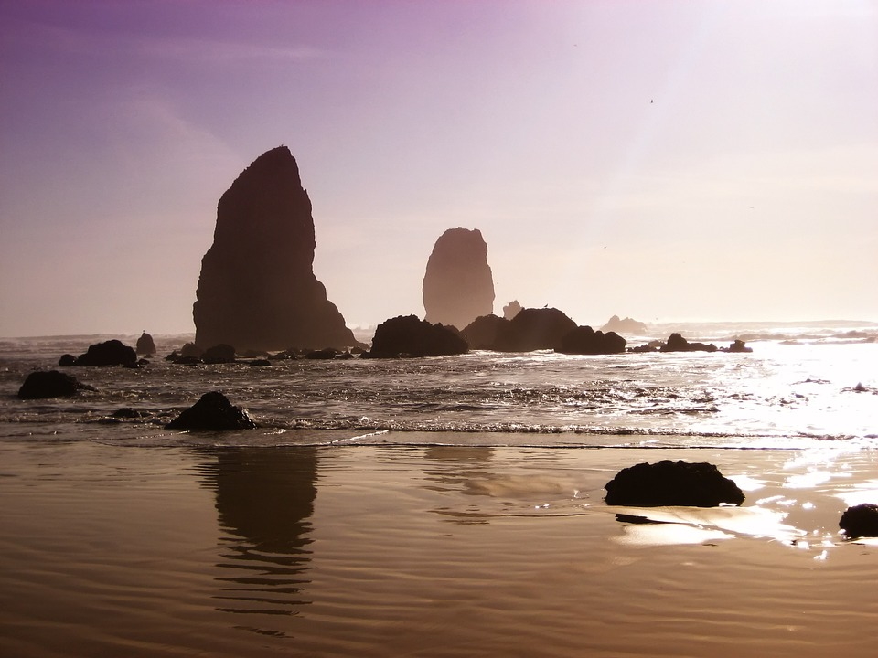 Rock formations off the Oregon coast