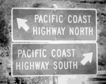 Images of America: Pacific Coast Highway in California sample page with historic photos