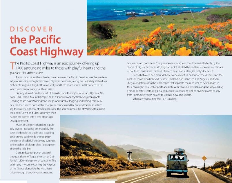 Sample pages from the Moon Guide to the Pacific Coast Highway