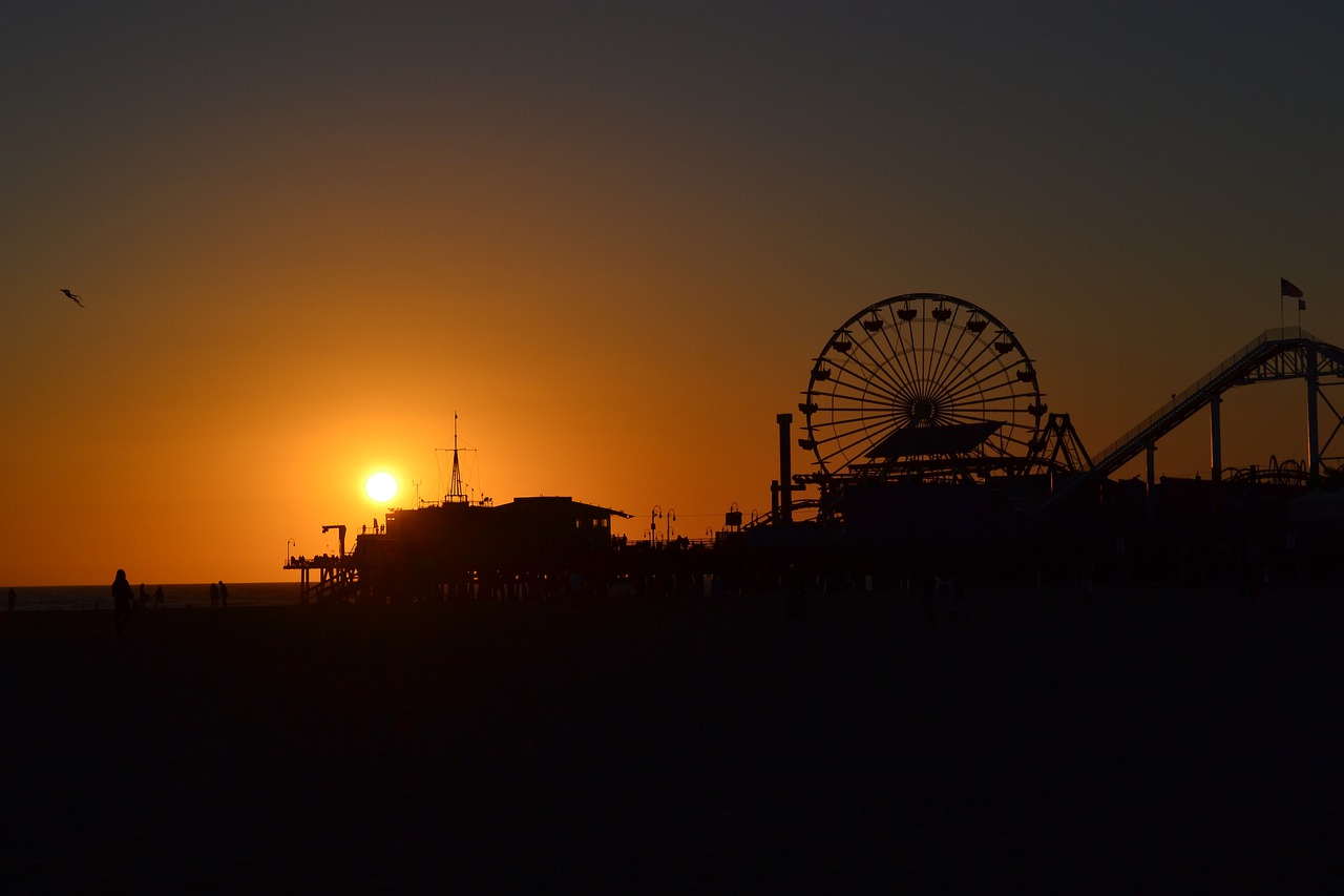 Sunset Over Santa Monica Pier