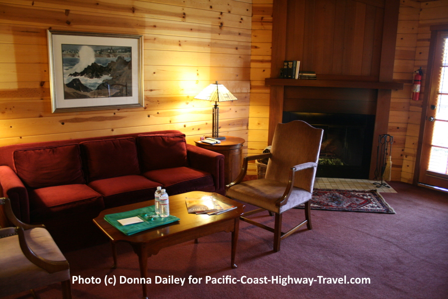 Guest bedroom at The Stanford Inn by the Sea in Mendocino, California