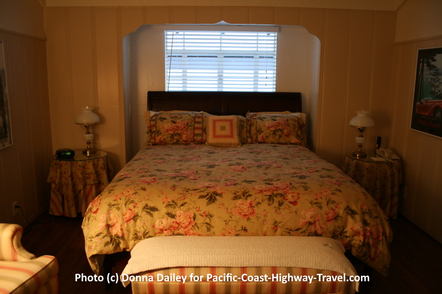 Our room at The Vagabond's House Inn in Carmel-by-the-Sea, California