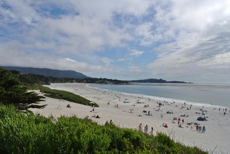 The beach at Carmel in California