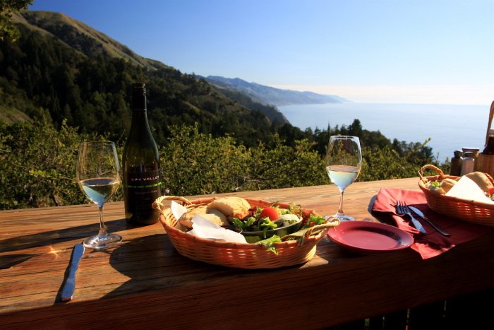 The Nepenthe Restaurant in Big Sur
