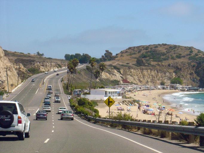 The Pacific Coast Highway near Laguna Beach