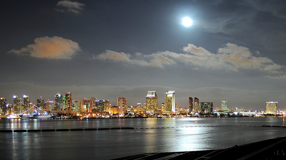 The San Diego Skyline at Night
